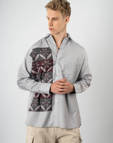 The Chikankari Poise Shirt