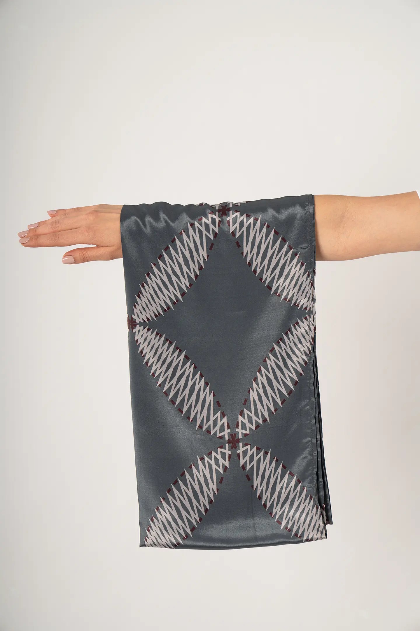 Chikankari Heritage Silk Scarf