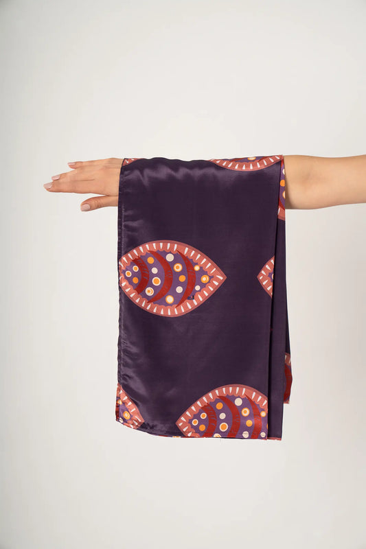 Kalamkari Tales Silk Scarf