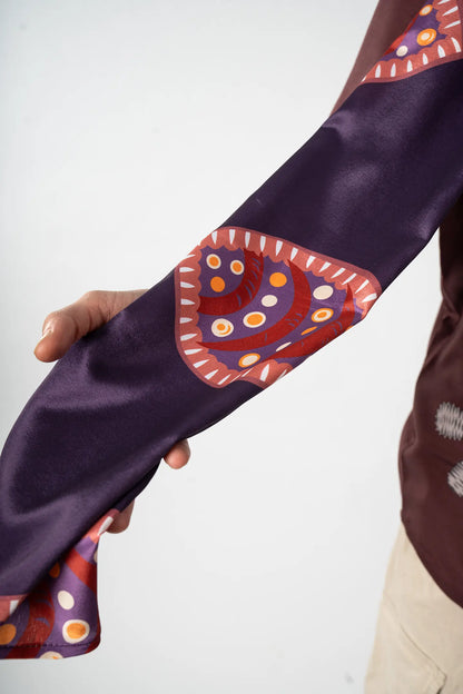 Kalamkari Tales Silk Scarf