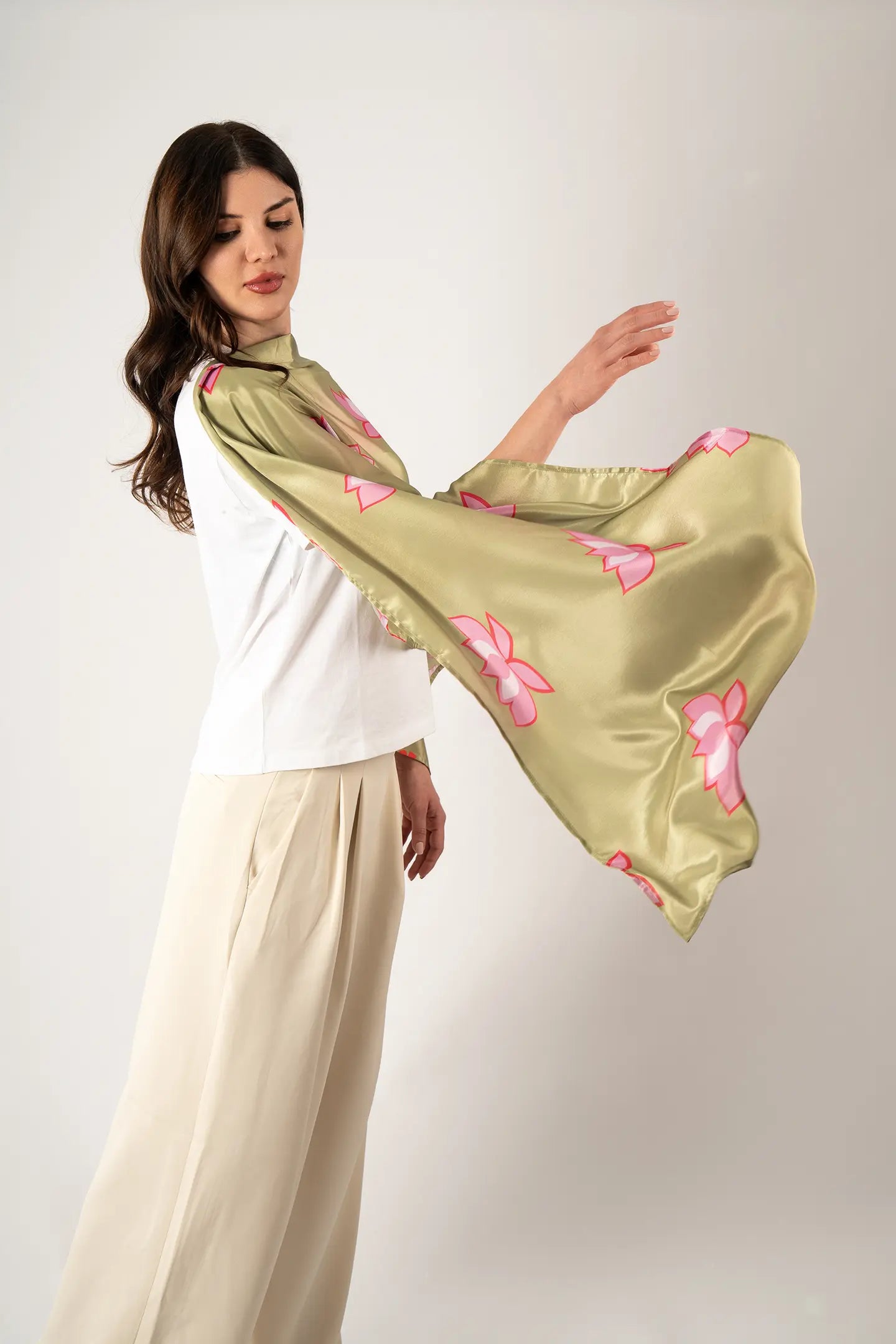 Madhubani Vision Silk Scarf