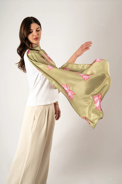 Madhubani Vision Silk Scarf